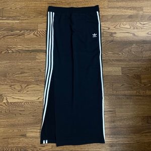 Brand new Adidas black maxi-skirt with slit